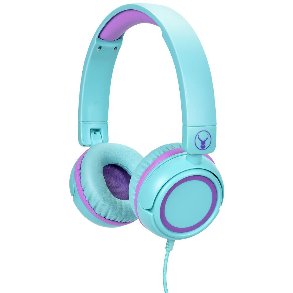 BONELK Comfort Kids Wired Headphones Teal/Purple