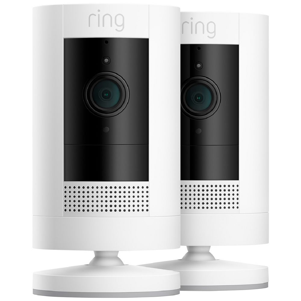 Ring 2-Pack Stick Up Cam Battery White