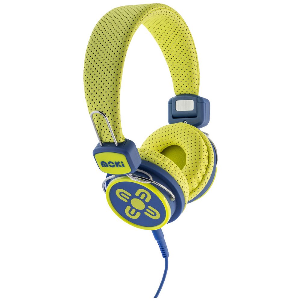 Moki Kid Safe Volume Limited Headphones Blue/Yellow