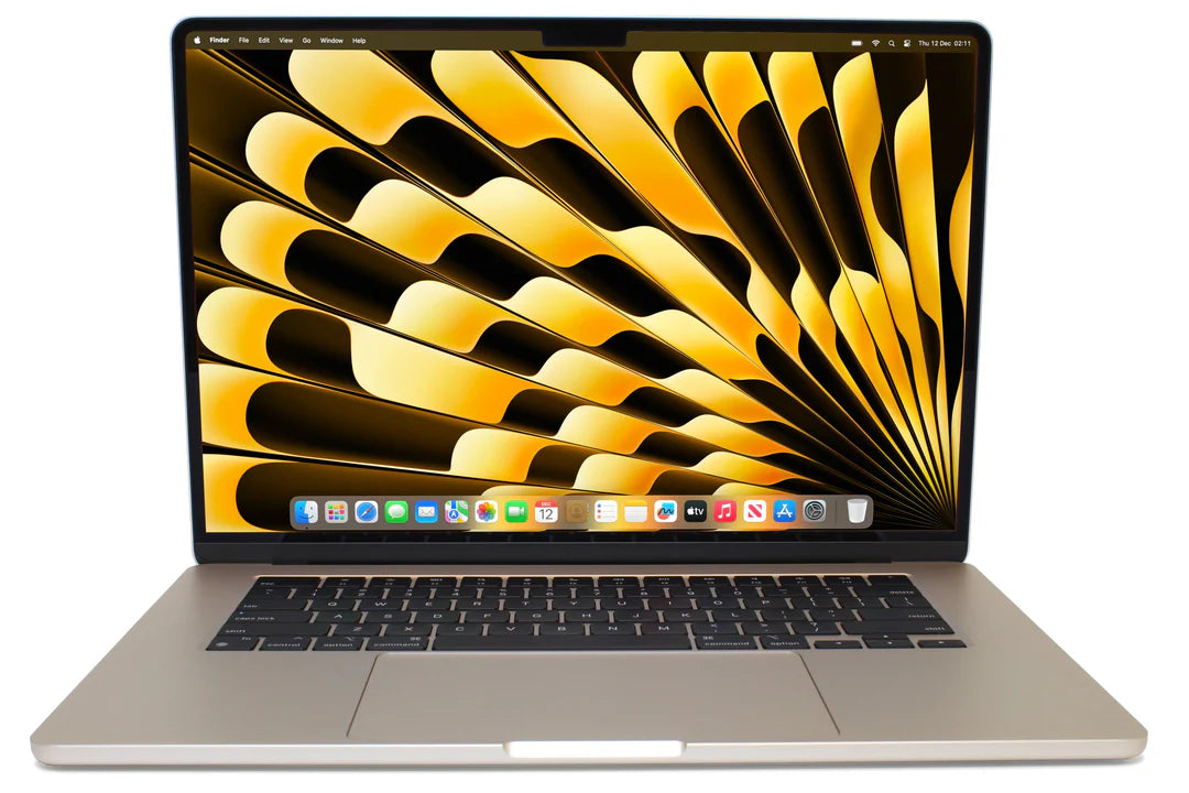 Refurbished Apple MacBook Air M3 15” (2024) - 16GB RAM, 256GB SSD, Starlight - 8-Core GPU