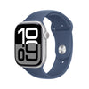 Apple Watch Series 10 (GPS 42mm) -  Silver Aluminum Blue Sport Band