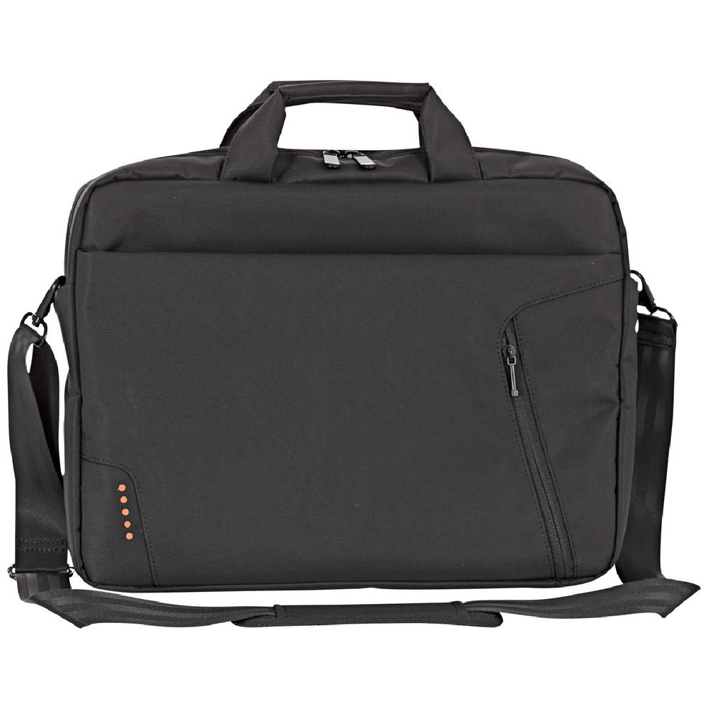 J.Burrows 15.6" Laptop Bag with External Zip Pocket Black - As New Open Box