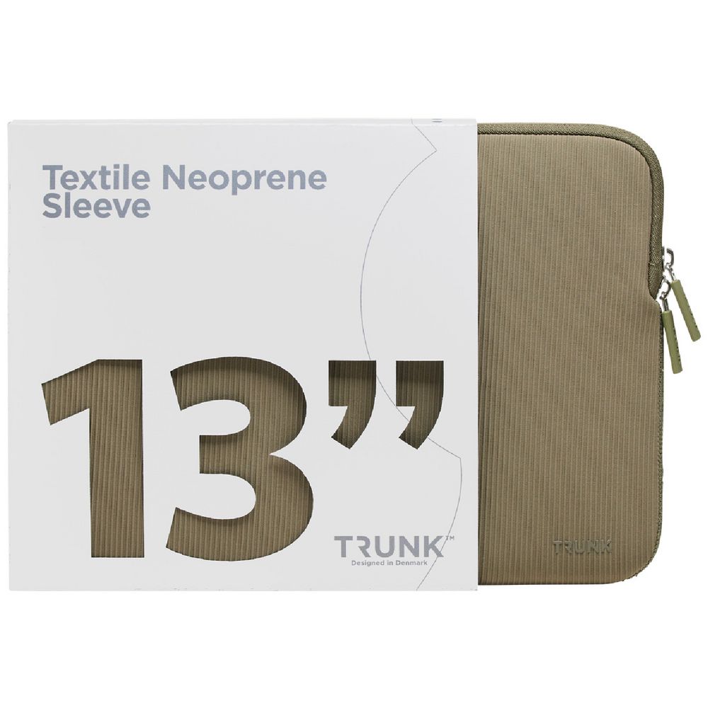 Trunk 13" Ribbed Velvet Laptop Sleeve Sagebrush Green
