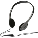 Verbatim Multimedia Headset with Inline Mic Grey and Black