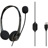 Verbatim USB Headset with Boom Mic Grey