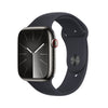 Apple Watch Series 9 ( GPS + Cellular 45MM ) - Graphite Stainless Steel Case with Midnight Sport Band