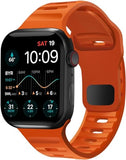 Apple Watch Series 8 ( GPS 41mm ) -  Midnight Aluminum with Orange Sport Loop Band