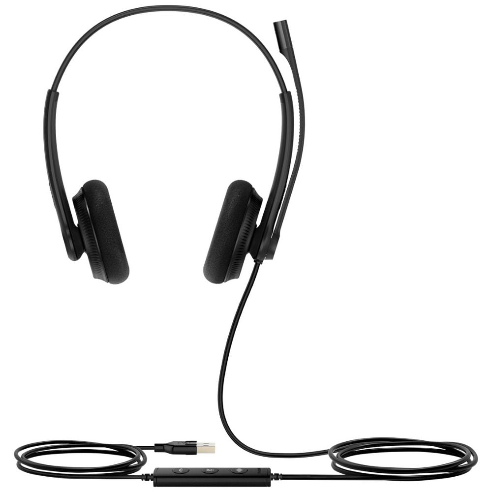 Yealink UH34 Lite Dual Corded On-Ear Headset Black