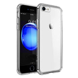 Transparent case with rubber sides (shock proof) for Apple iPhone Smartphone